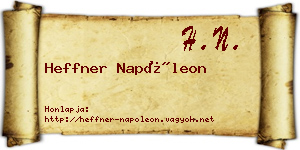 Heffner Napóleon névjegykártya